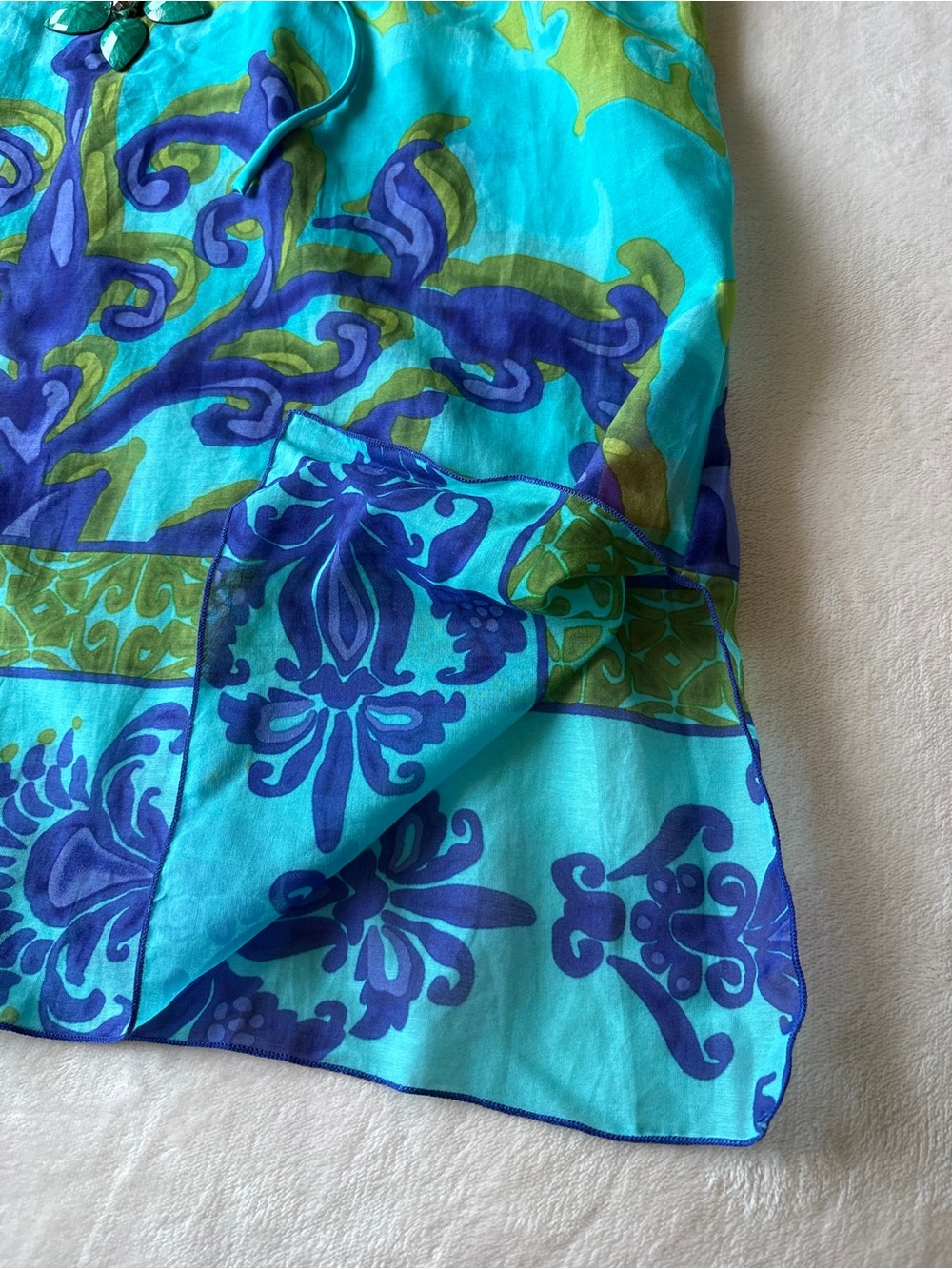 Halé Bob Cabana Silk Blend Tunic Top Small Beach Vacation Pool - Picture 8 of 11